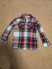 Vorschaubild 3 von Hemdbluse Kinder Gr. 104 Mehrfarbig Kariert Casual Baumwolle
