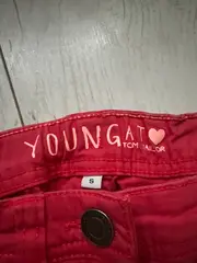 Vorschaubild 2 von Stoffhose Mädchen Gr. 140 Rot Skinny Jeans Hose