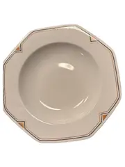 Vorschaubild 1 von Valentino Suppenteller Porzellan Oktogonal Weiß 22 cm