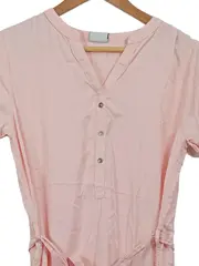 Vorschaubild 2 von Damen Freizeitkleid Hemdblusenkleid Gr. 38 M Rosa Casual