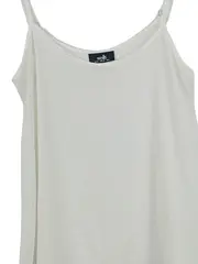 Vorschaubild 2 von Damen Top Gr. 38/M Weiß Basic Spaghettiträger