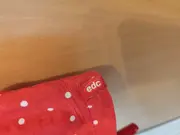 Vorschaubild 5 von Damen Bluse Rot Gepunktet Kurzarm Gr. M 38 Baumwolle