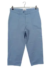 Vorschaubild 1 von TCM Damen Stoffhose Baggy 3/4 Hose Gr. 42 XL W33 Blau Baumwolle