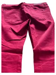 Vorschaubild 3 von Damen Jeans Slim Fit Baumwolle Rot Gr. W31 L30 Freizeit Hose