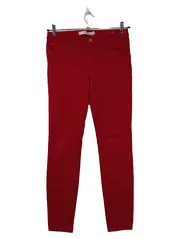 Vorschaubild 1 von Damen Jeans Slim Fit Baumwolle Rot Gr. W31 L30 Freizeit Hose