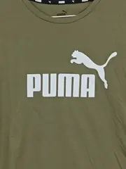 Vorschaubild 2 von Damen T-Shirt Gr. S Oliv Logo-Print Baumwolle Sportlich