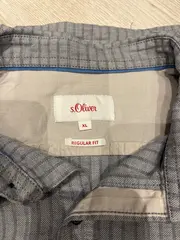 Vorschaubild 6 von Herren Freizeithemd Regular Fit Gr. XL Grau Gestreift Kurzarm