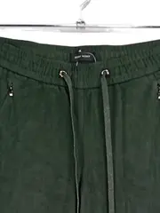 Vorschaubild 2 von Damen Jogginghose Gr. 40 Grün Velours Optik Casual