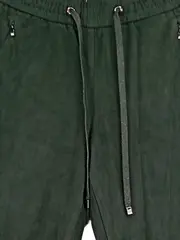 Vorschaubild 3 von Damen Jogginghose Gr. 40 Grün Velours Optik Casual