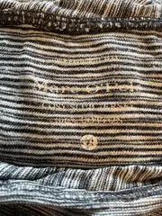 Vorschaubild 5 von Langarmshirt Damen 36 S Grau Gestreift 100% Baumwolle Casual Top