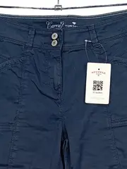 Vorschaubild 4 von Carrie Damen Cargohose Gr. 36 Blau Baumwolle Stretch