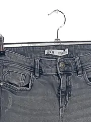 Vorschaubild 5 von Damen Skinny Jeans Grau Gr. 36 W26 Stretch Used Look