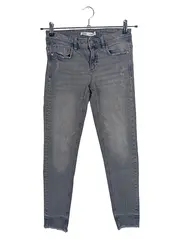 Vorschaubild 2 von Damen Skinny Jeans Grau Gr. 36 W26 Stretch Used Look