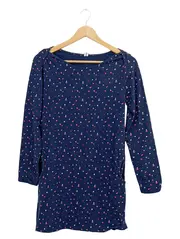 Vorschaubild 1 von Langarmshirt Mädchen Gr. 158/164 Blau Gepunktet Baumwolle