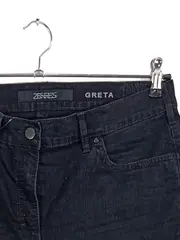Vorschaubild 3 von Greta Damen Jeans Regular Fit Gr. 44 Schwarz Stretch