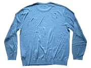 Vorschaubild 2 von Herren Pullover Gr. 3xXL Blau Wolle Viskose Strickpullover Logo