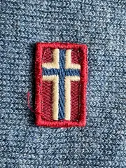 Vorschaubild 4 von Herren Pullover Gr. 3xXL Blau Wolle Viskose Strickpullover Logo