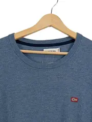 Vorschaubild 3 von Herren Pullover Gr. 3xXL Blau Wolle Viskose Strickpullover Logo