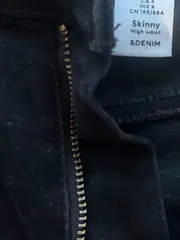 Vorschaubild 6 von &Denim Skinny High Waist Jeans Damen Gr. 36 Schwarz Stretch