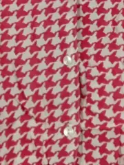 Vorschaubild 5 von Damen Bluse Pepita Muster Rot Weiß Langarm Gr. 46