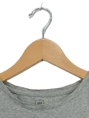 Vorschaubild 3 von Kinder T-Shirt Mädchen Kurzarm Baumwolle Pailletten Meliert Grau 164