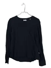 Vorschaubild 1 von Denim Langarmshirt Damen Gr. 34 XS Blau Viskose Casual Basic Shirt