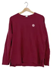 Vorschaubild 1 von Damen Langarmshirt Gr. S Bordeaux Rot Logo Casual