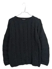 Vorschaubild 1 von Strickpullover Damen Gr. S Schwarz Strukturmuster Italy