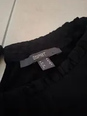 Vorschaubild 3 von Damen Top Bluse Ärmellos Schwarz Gr. M Viskose Minimalistisch