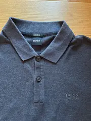 Vorschaubild 2 von Herren Poloshirt Gr. M/38 Grau Pima Cotton Regular Fit