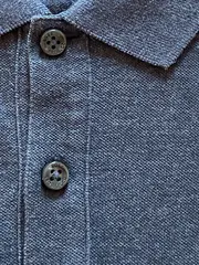 Vorschaubild 3 von Herren Poloshirt Gr. M/38 Grau Pima Cotton Regular Fit
