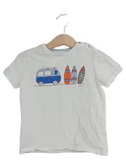 Vorschaubild 1 von Kinder T-Shirt Gr. 92 Weiß VW Bus Surfbretter Motiv Casual