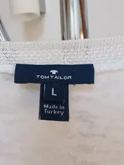 Vorschaubild 3 von Damen T-Shirt Gr. L Weiß Blumen Print Strass Casual