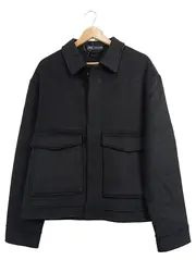 Vorschaubild 1 von Herren Leichte Jacke Wolle Casual Schwarz Gr. 52 XL Übergangs