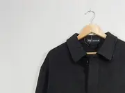 Vorschaubild 2 von Herren Leichte Jacke Wolle Casual Schwarz Gr. 52 XL Übergangs