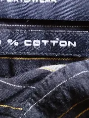 Vorschaubild 7 von Herren Kurzarm Hemd gestreift Blau Gr. L Baumwolle