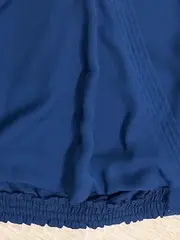 Vorschaubild 4 von Damen Bluse ärmellos V-Ausschnitt Gr. 36/S Blau elegant