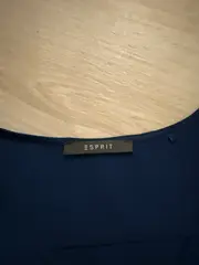 Vorschaubild 5 von Damen Bluse ärmellos V-Ausschnitt Gr. 36/S Blau elegant