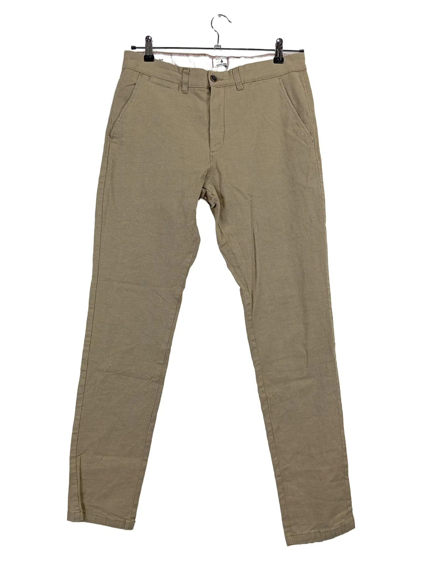 JACK&JONES Herren Stoffhose W34/L33 Beige Casual Chino Hose