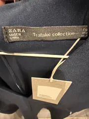 Vorschaubild 3 von Trafaluc Jumpsuit Damen XS Blau V-Ausschnitt Kurzarm Elegant