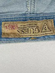 Vorschaubild 3 von Jeansrock Mini Blau Damen Gr. 36/S Streetwear Vintage Strass Cut-Out