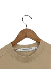 Vorschaubild 4 von Herren T-Shirt Beige S Logo Print Baumwolle Casual