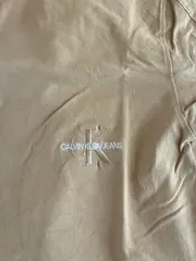 Vorschaubild 2 von Herren T-Shirt Beige S Logo Print Baumwolle Casual