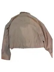 Vorschaubild 2 von Damen Trainingsjacke Cropped Beige Gr. S Sportjacke