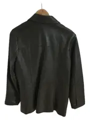 Vorschaubild 3 von Damen Lederjacke Gr. 36/S Grün Echtleder Jacke Klassisch