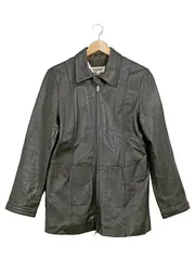 Vorschaubild 1 von Damen Lederjacke Gr. 36/S Grün Echtleder Jacke Klassisch