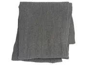 Vorschaubild 1 von Herren Strickschal Grau Rippstrick Wolle 190x19cm Casual