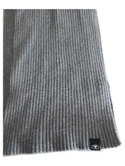 Vorschaubild 2 von Herren Strickschal Grau Rippstrick Wolle 190x19cm Casual