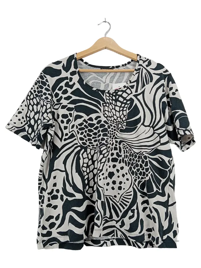 BIANCA Damen T-Shirt Animal Print 40/L Mehrfarbig