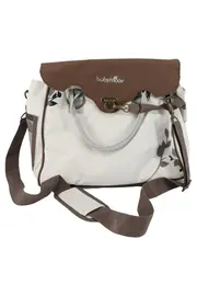 Vorschaubild 1 von Wickeltasche Unisex Weiß Braun Florales Muster Babytasche